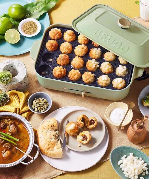 限定カラー】コンパクト ホットプレート ブルー グレー ピンク