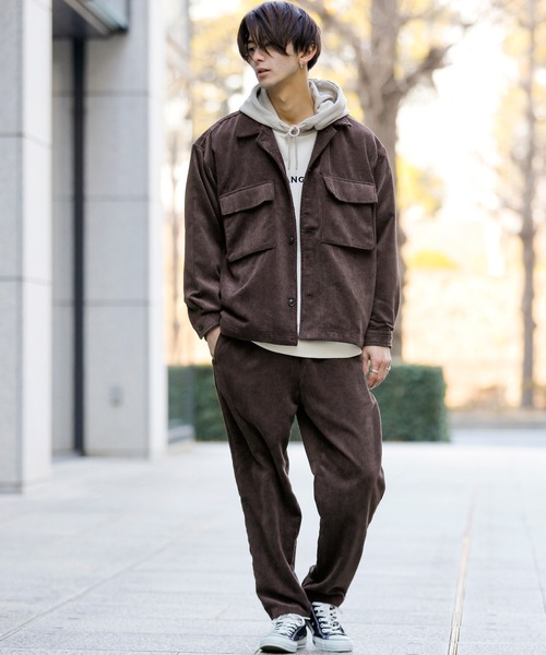 セール】太コーデュロイ CPOジャケット シェフパンツ セットアップ