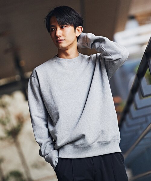 LOOPWHEELER for LOWERCASE】ライトツリウラケ ルーズフィット