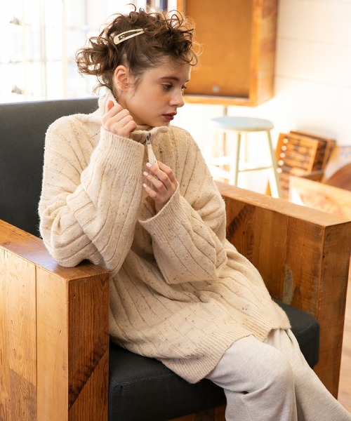 forksy.（フォルクシー）の「【forksy.】ネップハーフジップセーラー