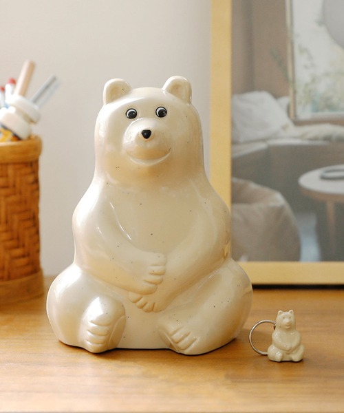 シロクマ貯金箱 ポーラーベアーマネーボックス バンク 北欧