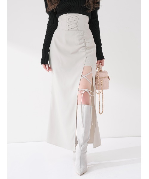 スリットコルセットロングスカート（スカート）｜Darich（ダーリッチ