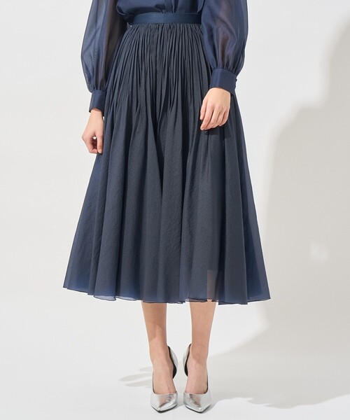 Eternal Line 2025】シアーオーガンジープリーツ スカート（スカート