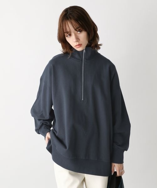 JEANASIS（ジーナシス）の「ハイZIPウラケプルオーバー/186763