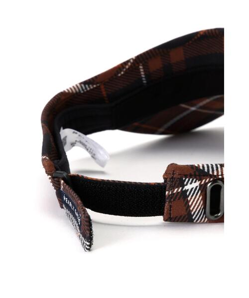 パーリーゲイツ メンズ チェック柄 ジャケット パンツ サンバイザー