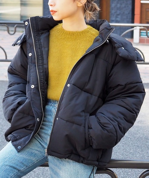 セール】【選べる2タイプ】ファイバーダウンフードコート【web限定L