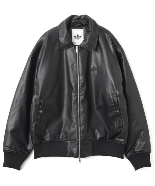 adidas PREMIUM ESSENTIALS PLEATHER BOMBER JACKET / アディダス