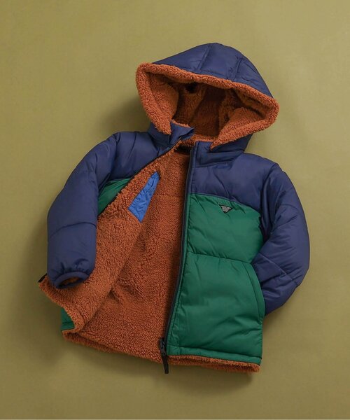 セール】【洗える/4WAY】中綿ボア リバーシブルブルゾン_フード