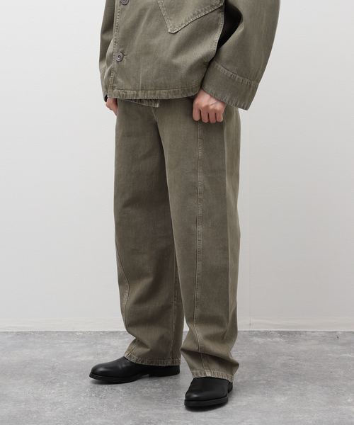 セール】LEMAIRE(ルメール) TWISTED BELTED PANTS PA326LD1017（デニム