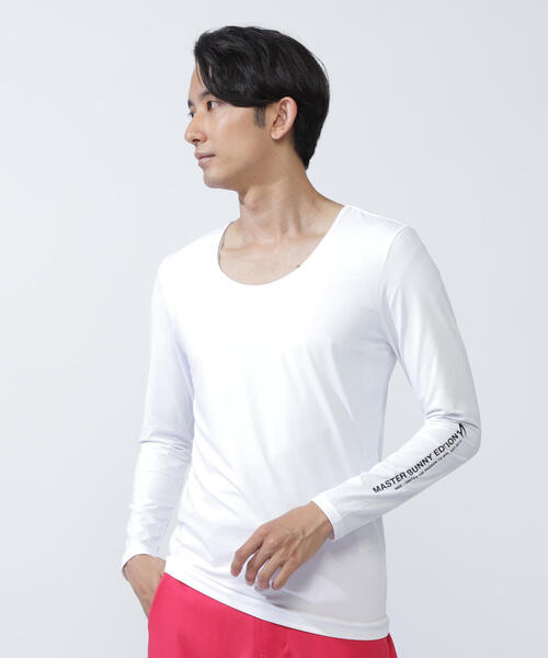MASTER BUNNY EDITION】ボックスナイロンベア天竺長袖Uネック
