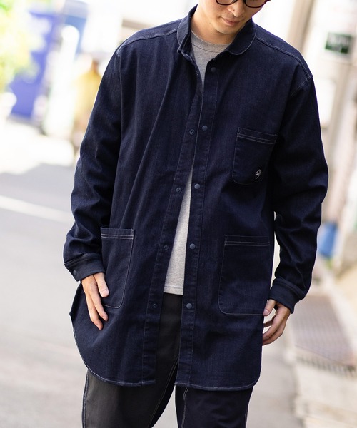 ストレッチデニムロングシャツ | ジムマスター（gym master）公式通販