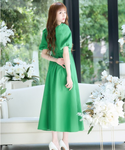 emiriawiz（エミリアウィズ）の「Corset floating jacquard one-piece