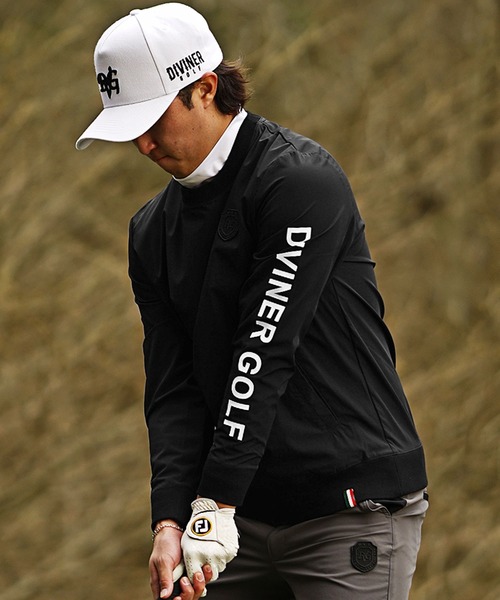 DIVINER GOLF】ストレッチ布帛プルオーバー メンズ ゴルフウェア
