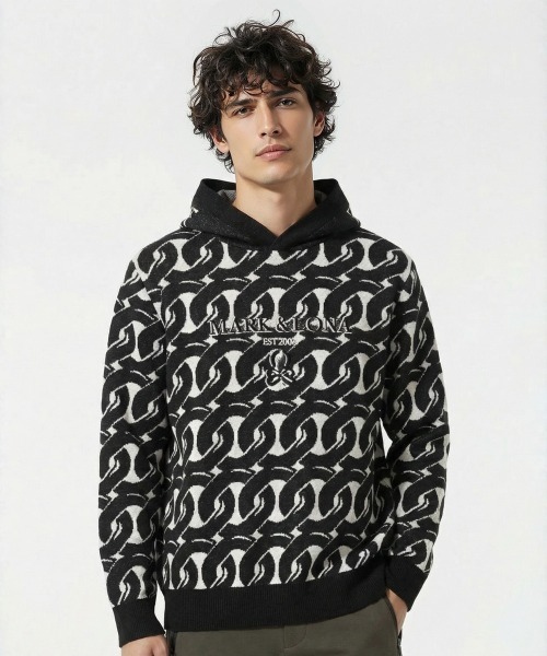 Noah Jacquard Knit Hoodie | MEN（パーカー）｜MARK & LONA（マーク