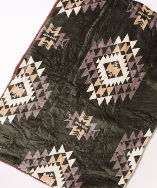 Amina/アミナ ブランケット ノマディ あったか 防寒 ボア マイクロ