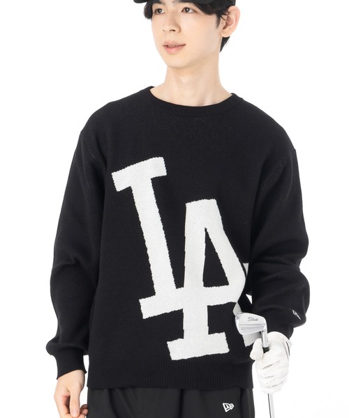 セール】ニューエラゴルフ ニットセーター LAジャガード カットソー