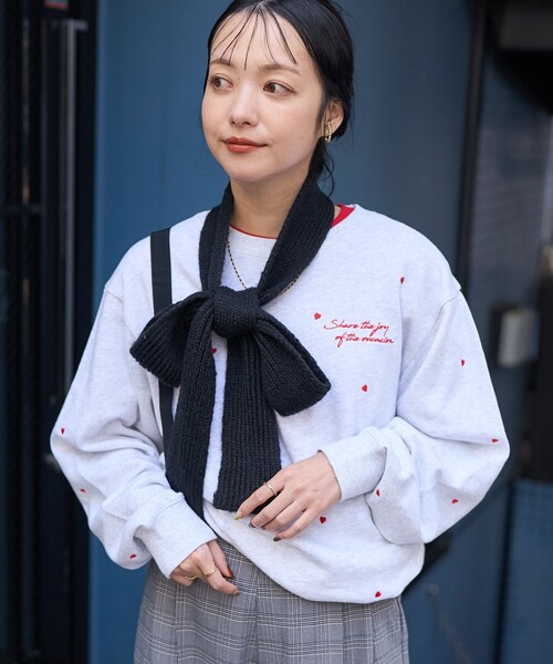 FREAK'S STORE（フリークスストア）の「ミニハート刺繍 スウェット