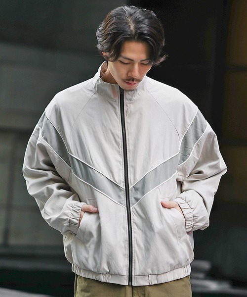 SOMEDIFF】PeachSkin IPFUトラックジャケット メンズ ナイロン