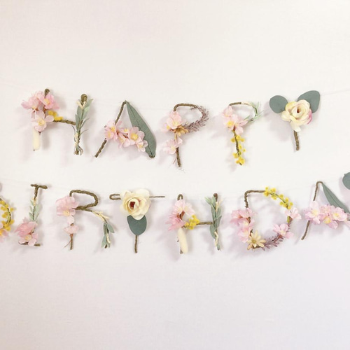 サクラ］HAPPY BIRTHDAY バースデーガーランド 誕生日 ガーランド
