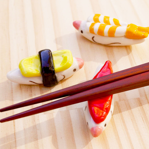 陶器]お寿司文鳥の箸置き[小鳥] 箸・箸置き chopiandchoco 通販