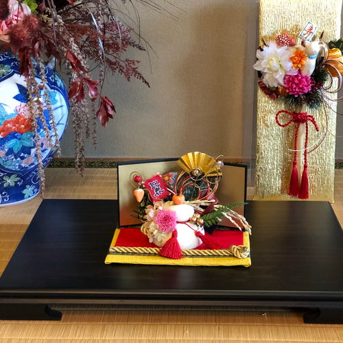 お正月ハンドメイド2019』お正月飾り 鏡餅 豪華鏡餅 陶磁器 立体