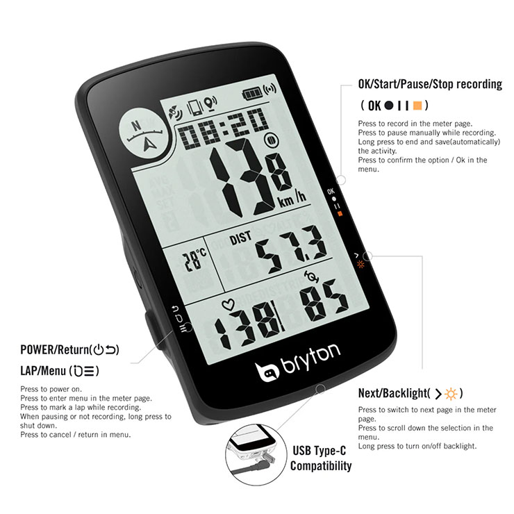 Rider17 E サイクルコンピュータ