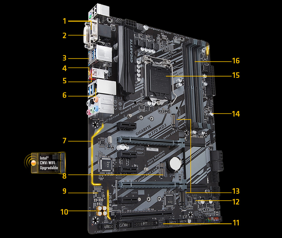 core i5 8400＋GIGABYTE H370 HD3 CPUクーラー付き H370 HD3 (Rev. 1.0