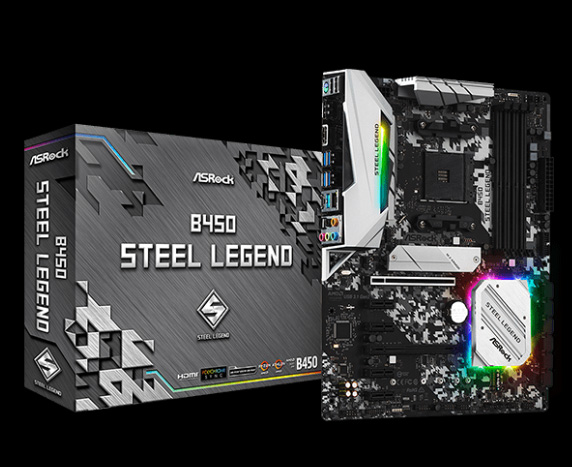 ASRock B450 Steel Legend AM4 AMD Motherboard - Newegg.com