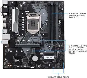 Refurbished: ASUS PRIME B365M-A LGA-1151 Support 9th/8th Gen Intel