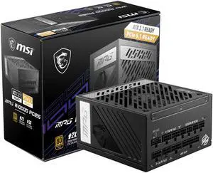 MSI - MPG A750GF WHITE, 80 GOLD Full Modular Gaming PSU, Japanese