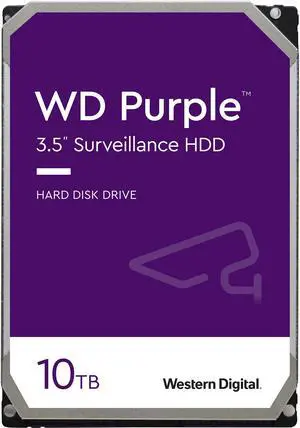 WD Purple WD102PURZ 10TB 7200 RPM 256MB Cache SATA 6.0Gb/s 3.5