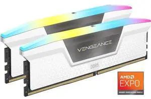 CORSAIR Vengeance RGB 32GB (2 x 16GB) 288-Pin PC RAM DDR5 6400