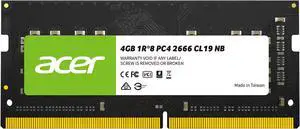 Acer SD100 4GB 260-Pin DDR4 SO-DIMM DDR4 2666 (PC4 21300) Laptop
