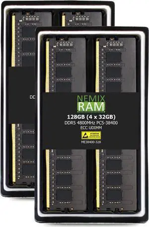 NEMIX RAM 192GB (4X48GB) DDR5 4800MHZ PC5-38400 2Rx8 1.1V CL40 288