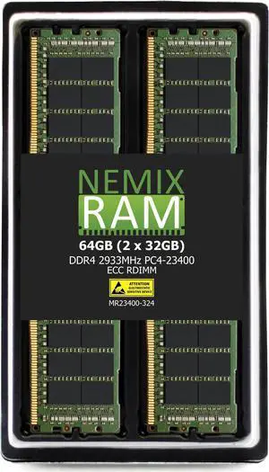 NEMIX RAM 64GB (2X32GB) DDR4 2933MHZ PC4-23400 2Rx4 1.2V 288-PIN