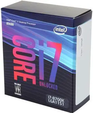 Intel Core i7-8700K Coffee Lake 6-Core 3.7 GHz (Turbo) Desktop