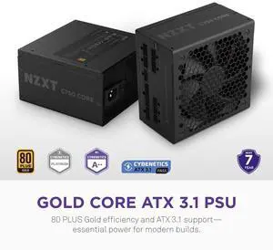 NZXT C1000 Gold Core 80Plus Gold Fully-modular ATX 3.1 Power