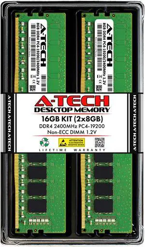 A-Tech 16GB (2x8GB) DDR4 2666MHz DIMM PC4-21300 UDIMM Non-ECC