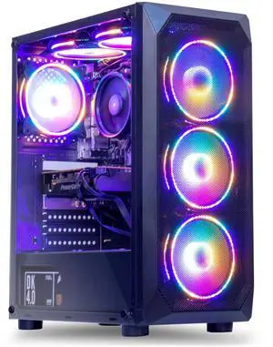 MXZ Gaming PC Computer AMD Ryzen 5 3600, GeForce RTX 4060, 16GB