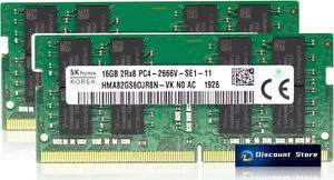 SK Hynix 16GB HMA82GS6DJR8N-VK 2RX8 DDR4 2666MHz SODIMM PC4-21300