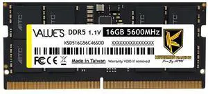 Kingston 16GB 262-Pin SODIMM DDR5 4800 CL40 SDRAM (PC5-4800