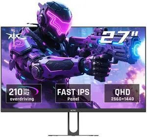 KTC 27 Inch QHD Gaming Monitor, 2K 200Hz Up to 210Hz 1ms Fast IPS