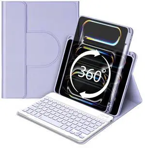 JADEMALL for iPad Pro 11 inch Case with Keyboard (M4) 2024