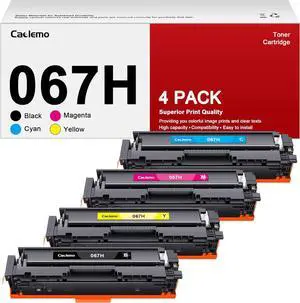 067 Toner Cartridges Set 4 Pack Compatible Replacements for Canon