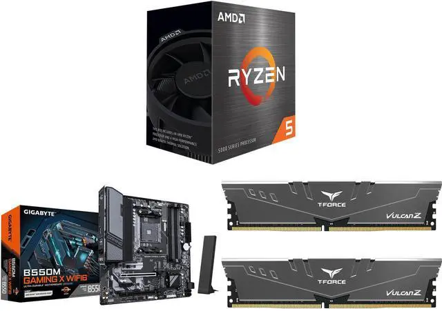 CPU Motherboard Memory Combo - AMD Ryzen 5 5500 Bundle with