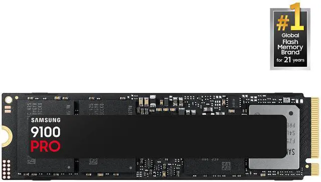 SAMSUNG SSD 9100 PRO 1TB, PCIe 5.0x4 M.2 2280, Seq. Read Speeds Up