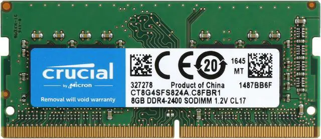 Crucial 8GB Single DDR4 2400 260-Pin SODIMM Memory - Newegg.com