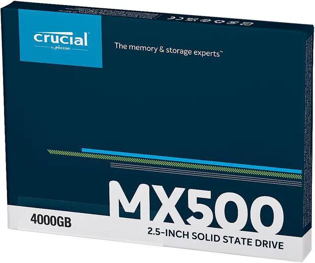 Crucial MX500 4TB 3D NAND SATA 2.5 Inch Internal SSD, up to 560 MB
