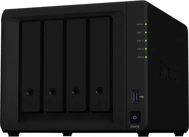 Synology 4 Bay NAS DiskStation DS418 (Diskless) - Newegg.com