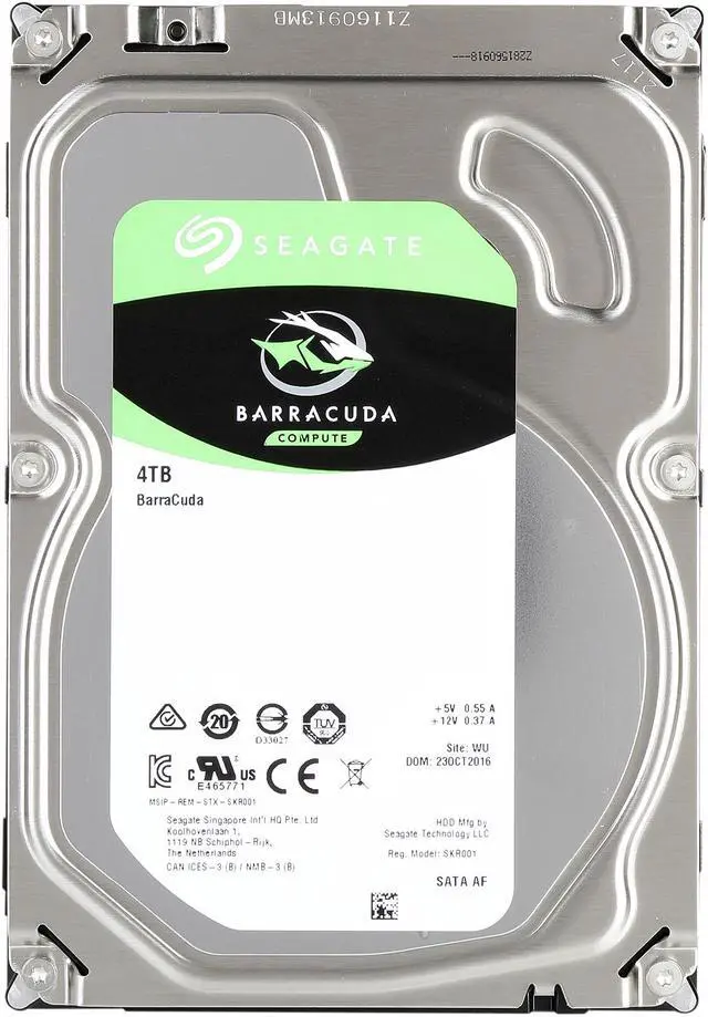 Seagate BarraCuda ST4000DM005 4TB 64MB Cache SATA 6.0Gb/s 3.5